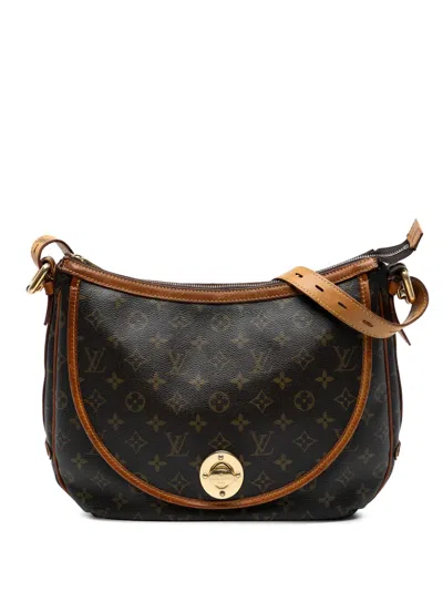 Pre-owned Louis Vuitton 2006 Monogram Tulum Gm Crossbody Bag In Brown