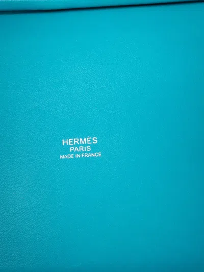 Pre-owned Hermes 2018 Doblis And Butler Picotin Lock 18 Handbag In Blue