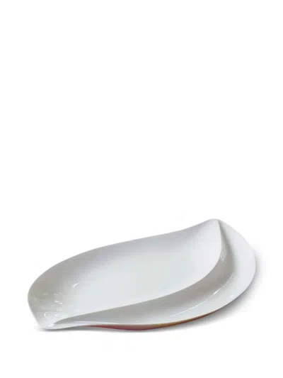 Villeroy & Boch Leaf-shaped Decorative Plate (50cm X 30cm) In White