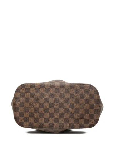 Pre-owned Louis Vuitton 2019 Damier Ebene Siena Mm Satchel In Brown
