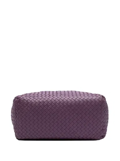 Pre-owned Bottega Veneta 2012-2025 Nappa Intrecciato Brick Tote Bag In Purple