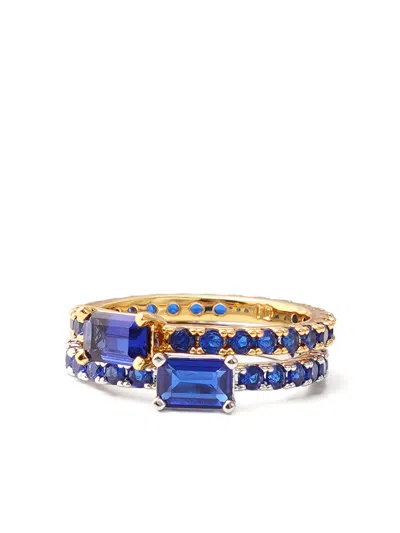 Izabel Display Ultra Slim Ring In Blue