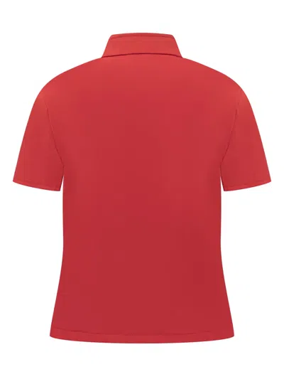 Courrèges Zipped Interlock Top In Red