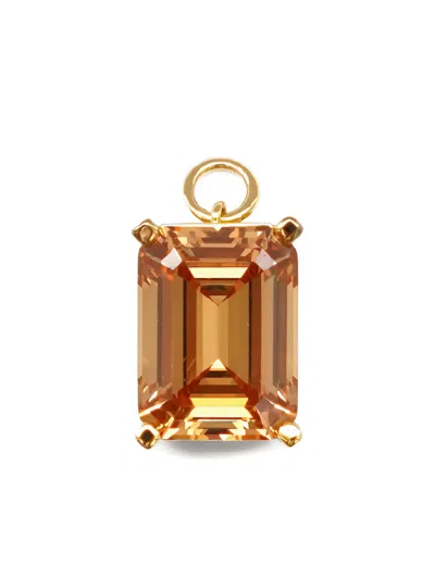 Izabel Display Embelished-stone Pendant Earrings In Gold