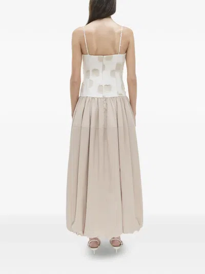 Simkhai Pfeiffer Polka-dot Midi Dress In Neutral