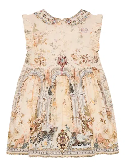 无袖弹性缩褶连衣裙