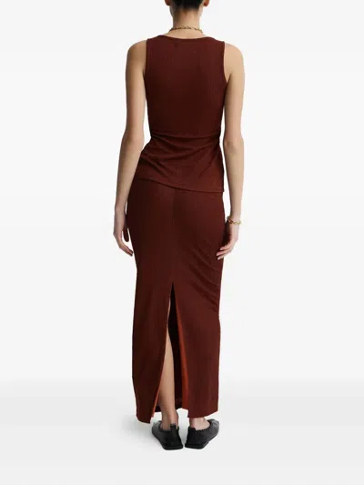 Anna Quan Nala Tank Top In Burgundy