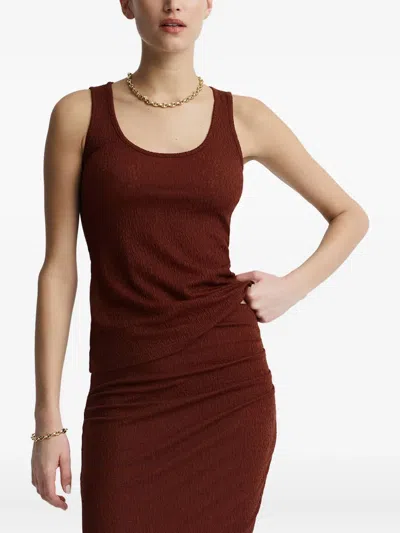 Anna Quan Nala Tank Top In Burgundy