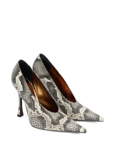 Roberto Cavalli Pumps With Python Print In Animal Print