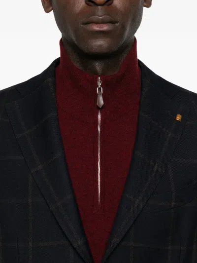 Latorre Check-pattern Blazer In Blue