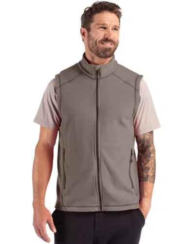 Clique Powder Recycled Fleece Mens Vest In Gray