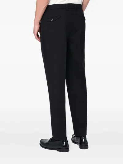 Santaniello Regular Pantalone Trousers In Black