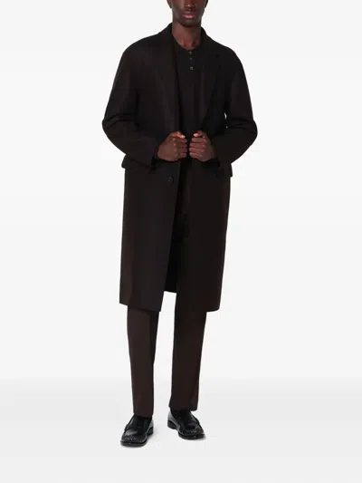 Purple Mountain Observatory Side-pocket Tailored Trousers In Brown