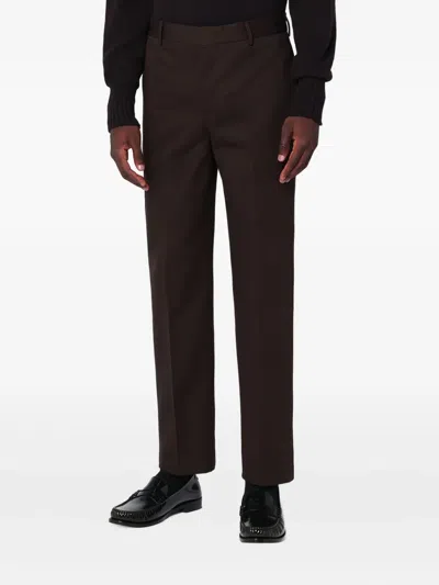 Purple Mountain Observatory Side-pocket Tailored Trousers In Brown