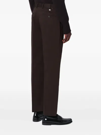 Purple Mountain Observatory Side-pocket Tailored Trousers In Brown