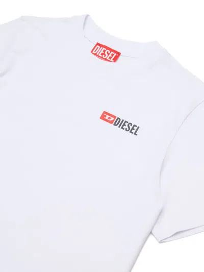 Diesel Logo T-shirt In White
