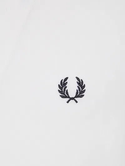 Fred Perry Laurel Wreath-embroidered Polo Shirt In White