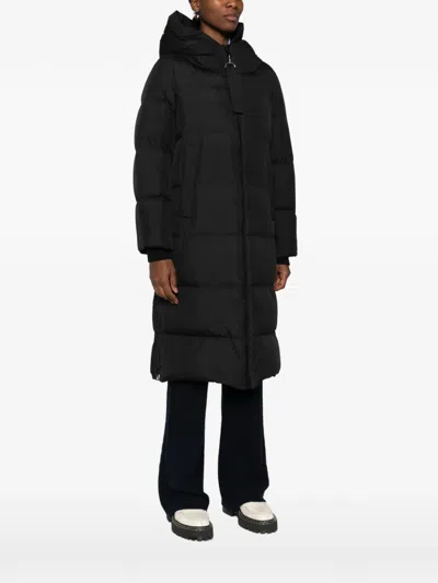 Marc O'polo Hood Oversided Coat In Black