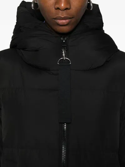 Marc O'polo Hood Oversided Coat In Black