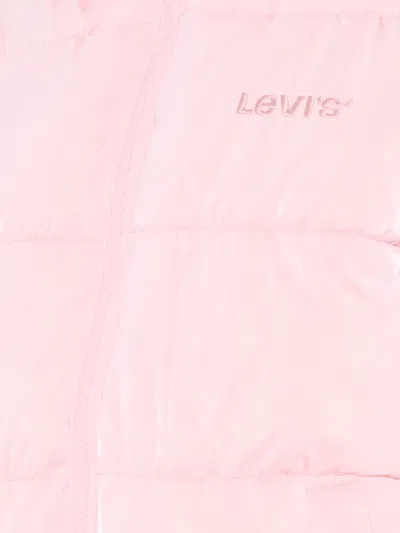 Levi's Padded Hooded Jacket In Pink