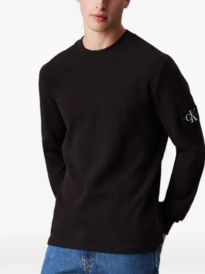 Calvin Klein Long Sleeve T-shirt In Black