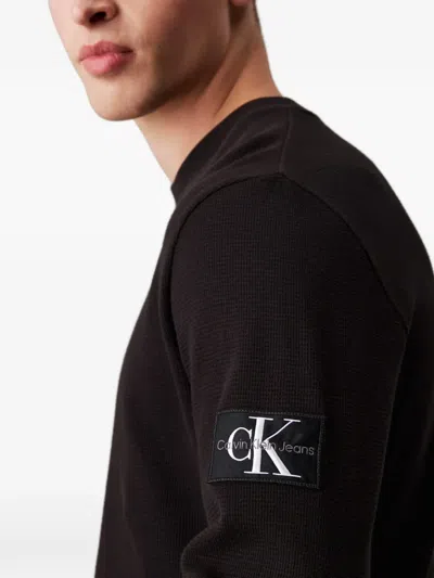 Calvin Klein Long Sleeve T-shirt In Black