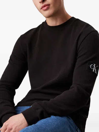 Calvin Klein Long Sleeve T-shirt In Black
