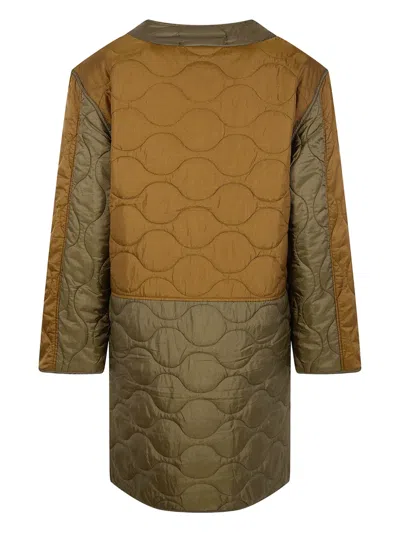 Oamc Logo-embroidered Coat In Multi