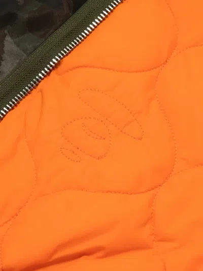 Aape By A Bathing Ape Zip-up Hooded Jacket In Green