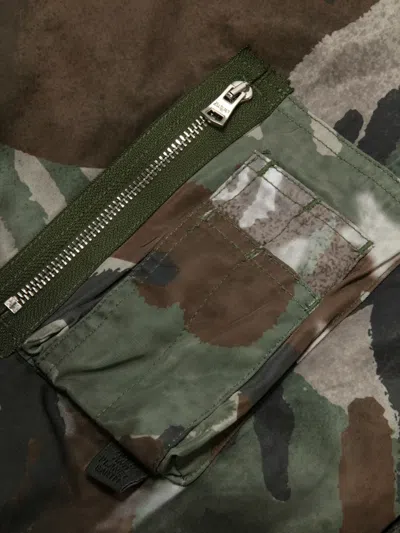 Aape By A Bathing Ape Zip-up Hooded Jacket In Green