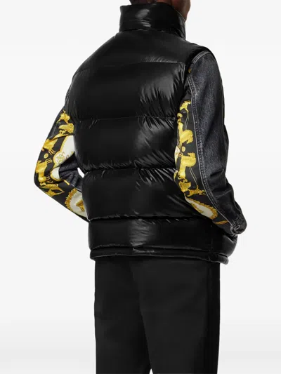 Versace Zip-fastening Jacket In Black