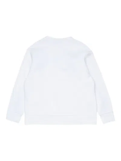 N°21 Long-sleeve Crew-neck Sweatshirt In White
