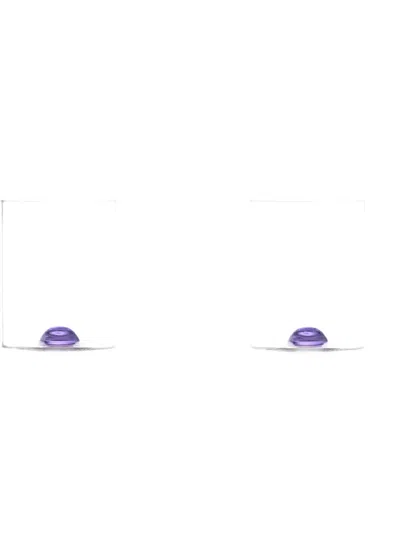 Ichendorf Milano Luna Blue Dot Tumbler Glass In Transparent