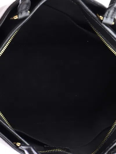 Pre-owned Louis Vuitton Popincourt Nm Handbag Monogram Canvas With Leather Mm Satchel In Black