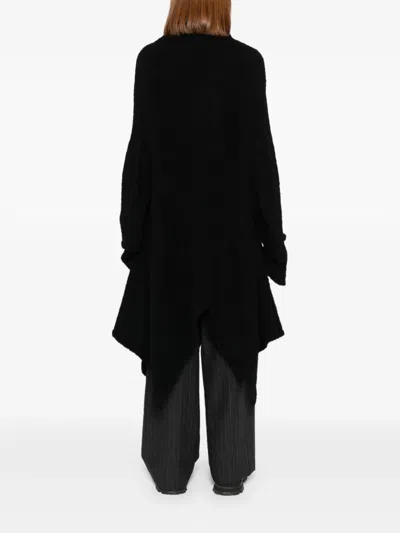 Yohji Yamamoto Asymmetric Coat In Animal Print