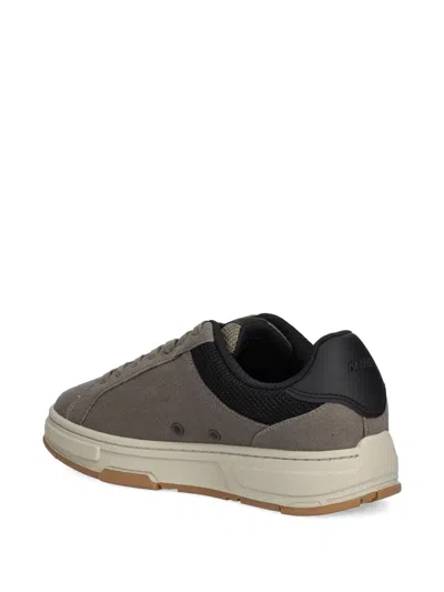 Hugo Boss Lace-up Panelled Sneakers In Multi