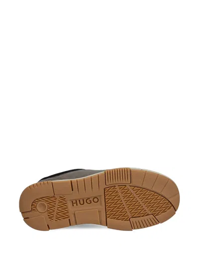 Hugo Boss Lace-up Panelled Sneakers In Multi