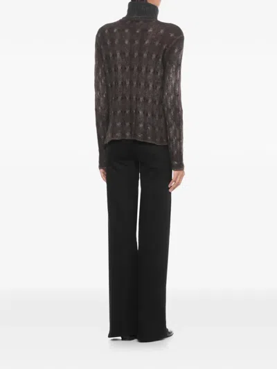 Avant Toi High-neck Sweater In Brown