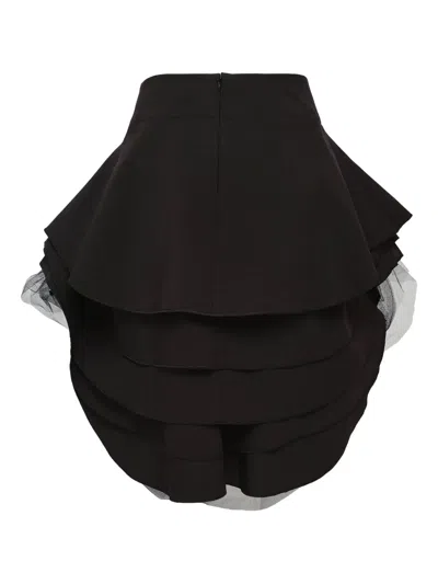 Comme Des Garçons Tao Layered Tulle Skirt In Black
