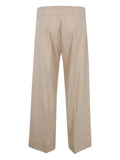 D Exterior Elasticated Trousers In Neutral