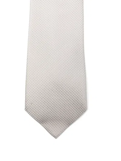 Errico Formicola Textured Tie In Neutral