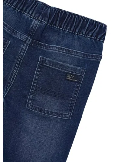 Mayoral Elasticated-waistband Jeans In Blue