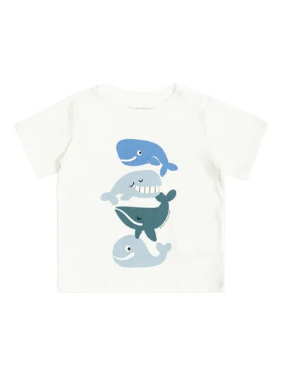 Stella Mccartney Whale-graphic T-shirt In White