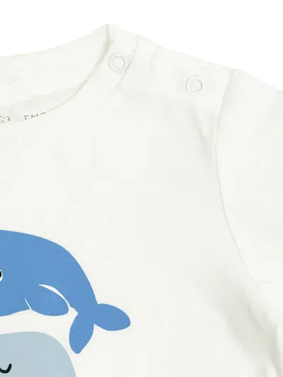 Stella Mccartney Whale-graphic T-shirt In White