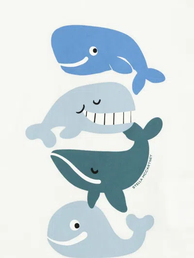 Stella Mccartney Whale-graphic T-shirt In White