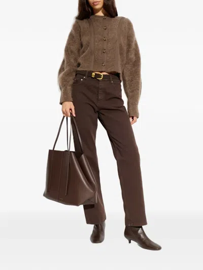 By Malene Birger Pernille Buttoned Panelled Cardigan In Neutral