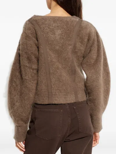 By Malene Birger Pernille Buttoned Panelled Cardigan In Neutral