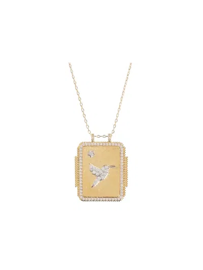 Mya Bay Hummingbird-pendant Necklace In Gold