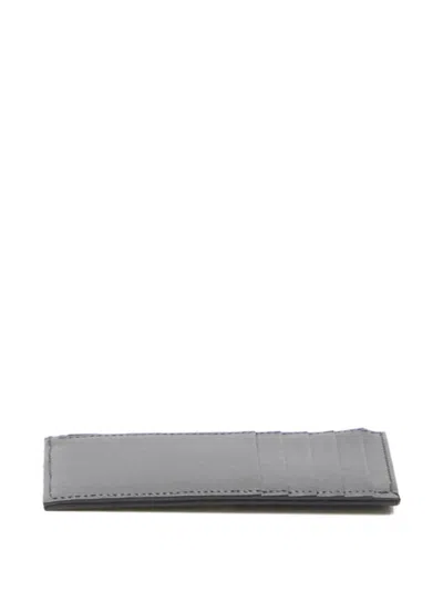 Saint Laurent Cassandre Zip Card Case In Black