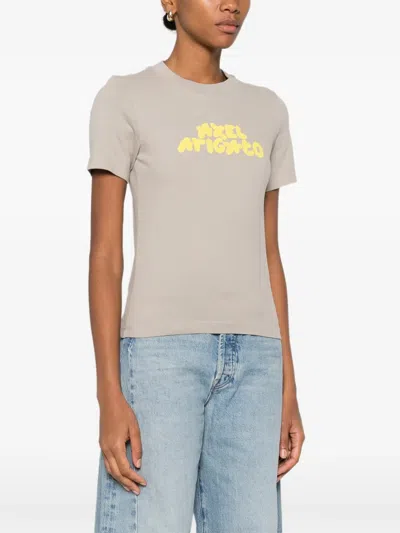 Axel Arigato Bubble Logo-print T-shirt In Neutral